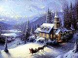 Thomas Kinkade - Home For Christmas painting